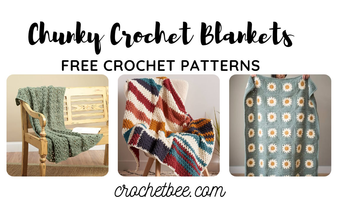 Fast-and-Easy-Chunky-Crochet-Blankets-1 - Crochet Bee