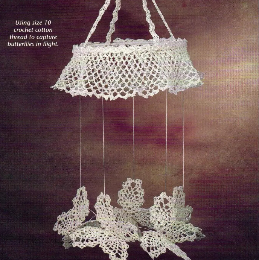 Vintage Butterfly Mobile Crochet Pattern